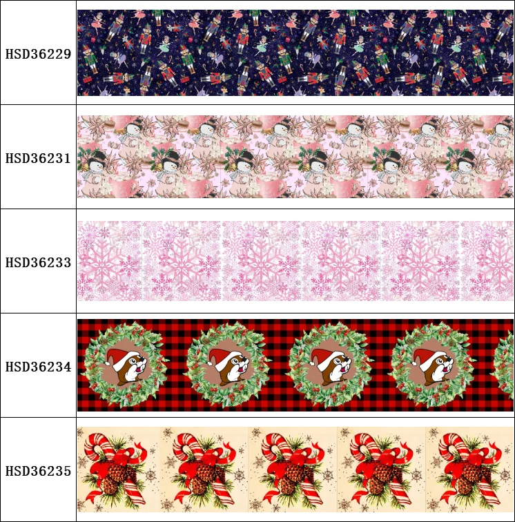 

[HSDRIBBON] Free Shipping 3" 75mm heat transfer printed Christmas series Grosgrain Ribbon 50Yards/Roll