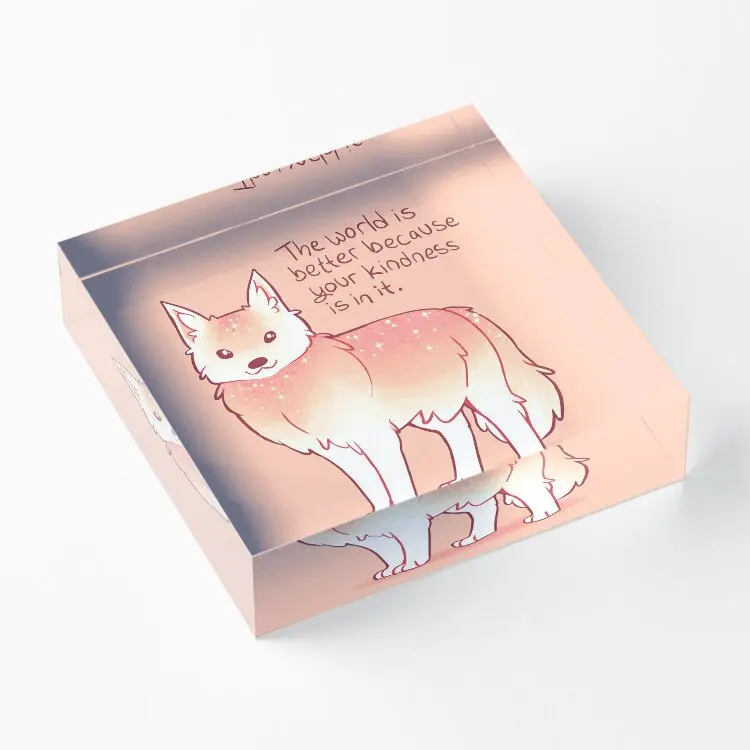 Мир лучше потому что ваши акриловые блоки Kindne забавные Свадебные модные Семейные