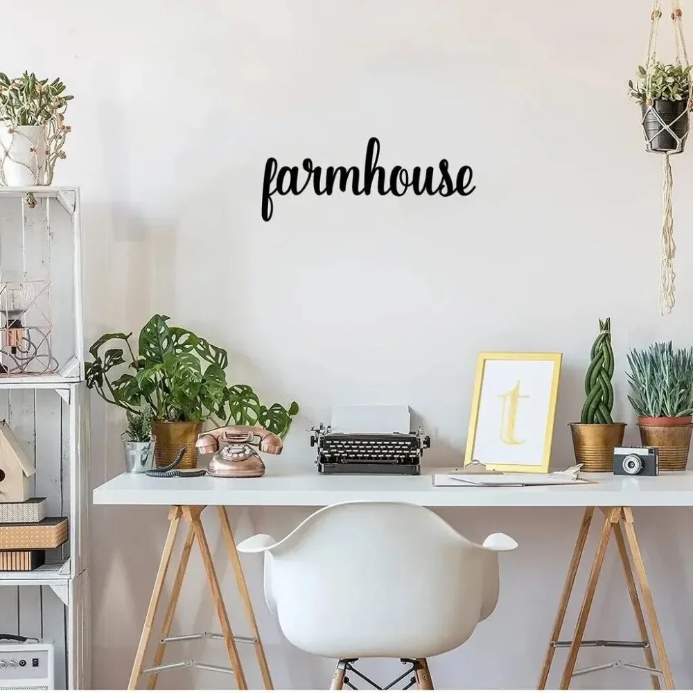 Металлический Настенный Знак В Стиле Фермерского Дома Элегантный Домашний Декор