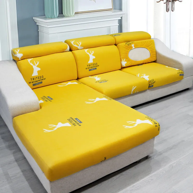 

Jacquard Solid Soft Stretch Couch Slipcover Funiture Protector Velvet Sofa Seat Covers for Living Room Plush Cushion Cover Thick