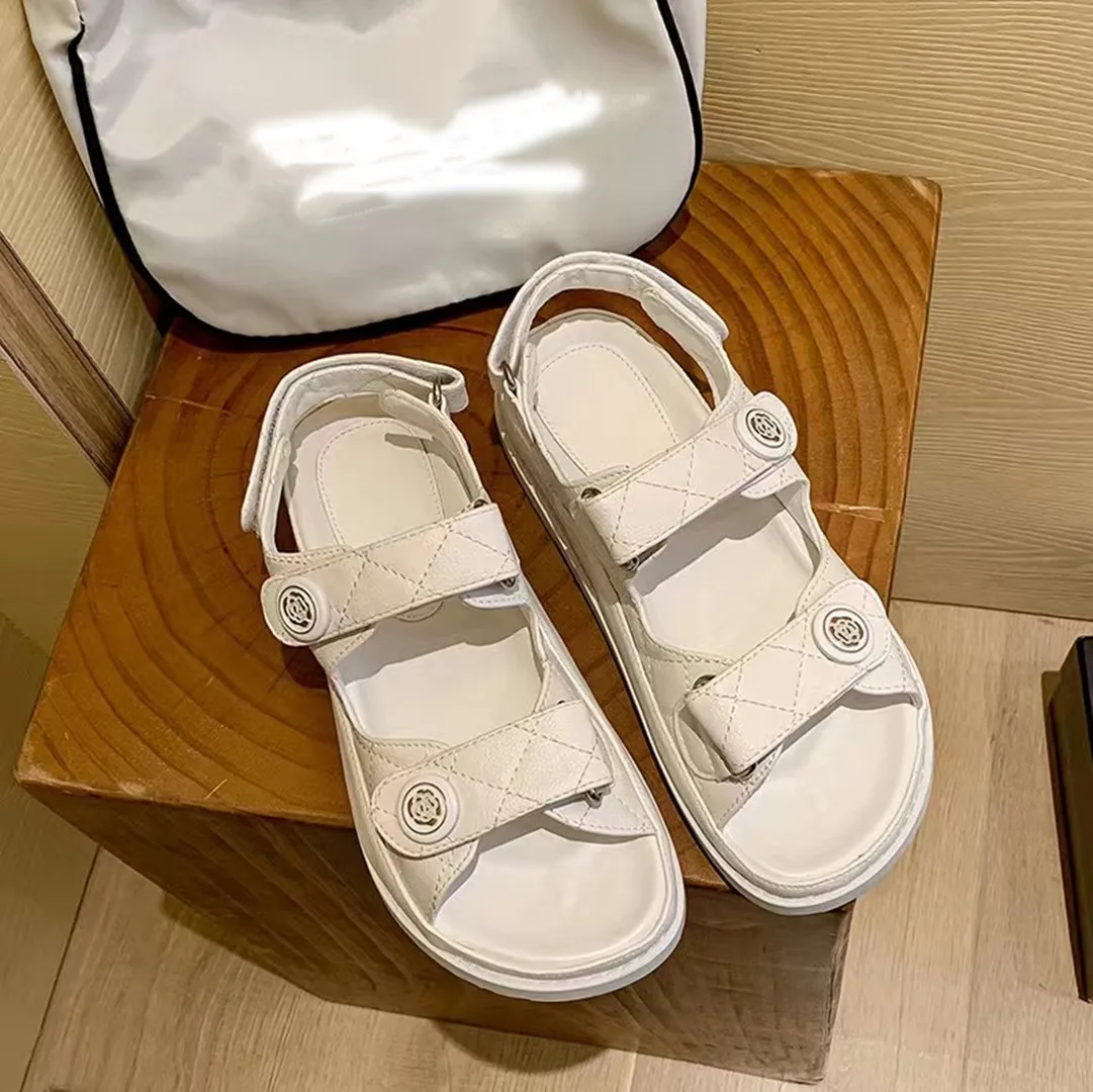 2023 Summer Sandals Women Casual Flat Holiday Beach Shoes Woman Peep Toe Hook Thick Sole Sandalias Fashion Comfort Sandals