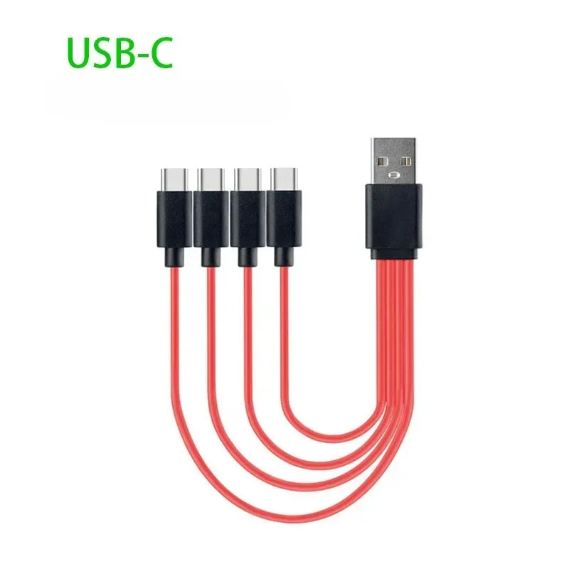 

4 in 1 Convert Type-C USB Splitter Cable 4 Port Fast-Charging Adapter for Hard Drive Disk Phone Charger Cord Connector