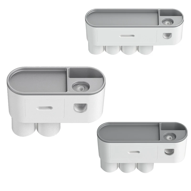 

Magnetic Adsorption Inverted Toothbrush Holder Automatic Toothpaste Squeezer Storage Rack Bathroom Accessories
