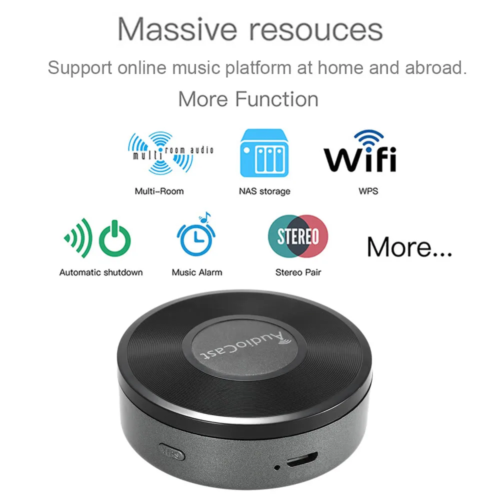 

M5 AudioCast HIFI музыкальный ресивер Airplay DLNA IOS и Android Airmusic 2,4G WIFI Аудио