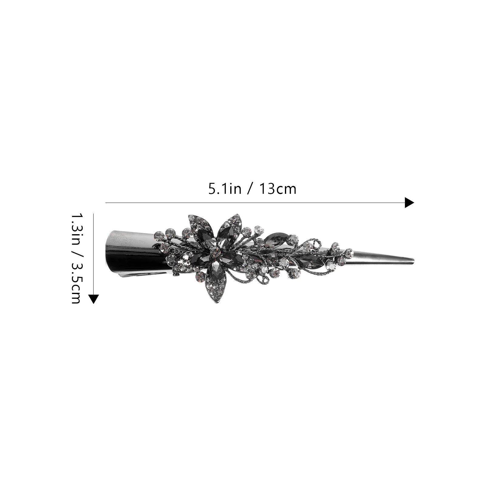 Ретро большой металлический зажим со стразами повязка на голову с кристаллами