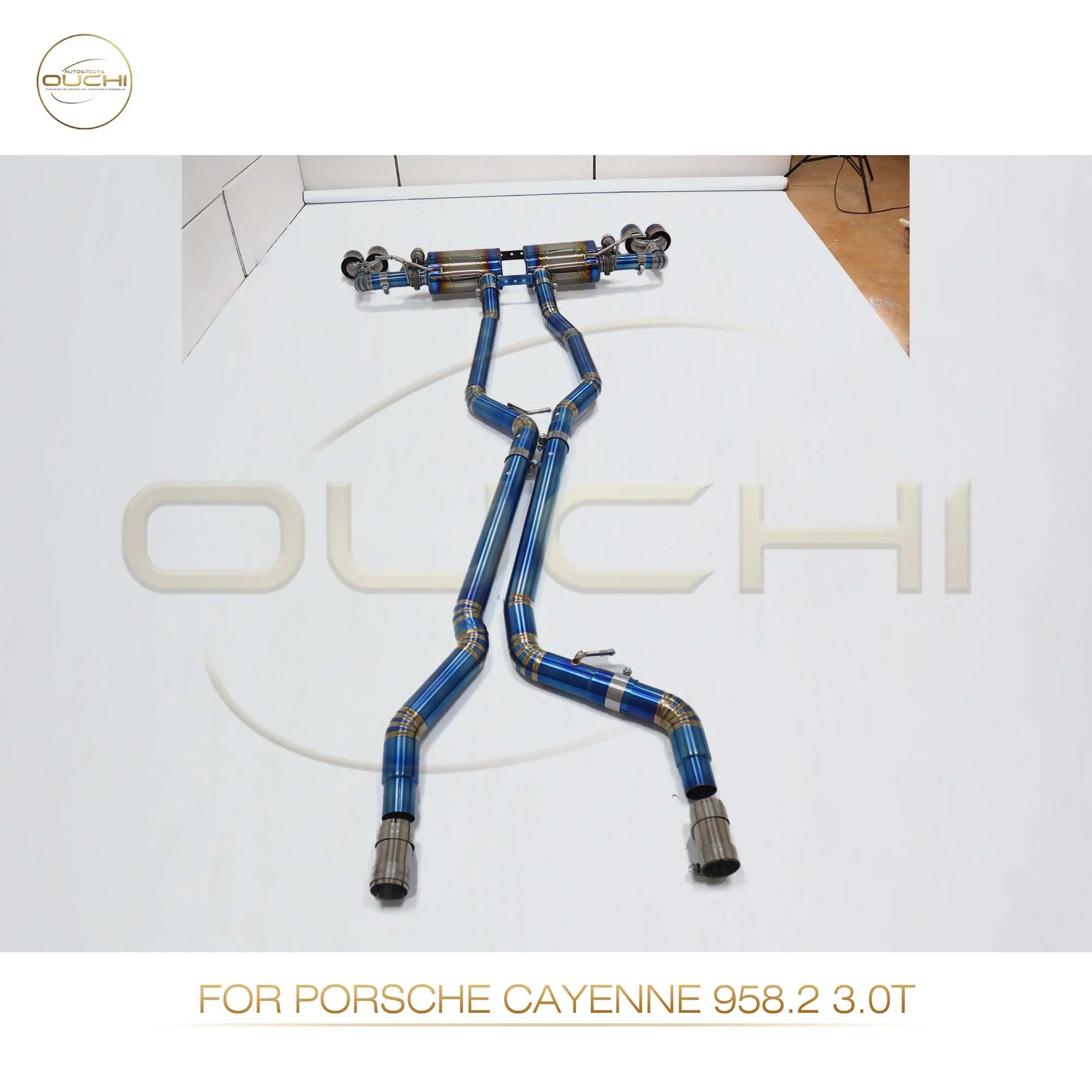 Выхлопная система OUCHI Titanium Catback для Porsche Cayenne Turbo 958 4 8 T глушитель с клапаном