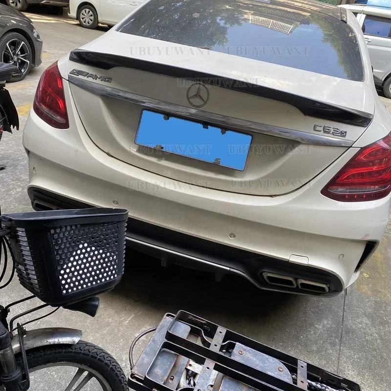 Спойлер для Mercedes W205 C180 C200 C250 C300 C350 C400 C450 C220 4 двери 2015 2016 Carlson Style ABS задний спойлер
