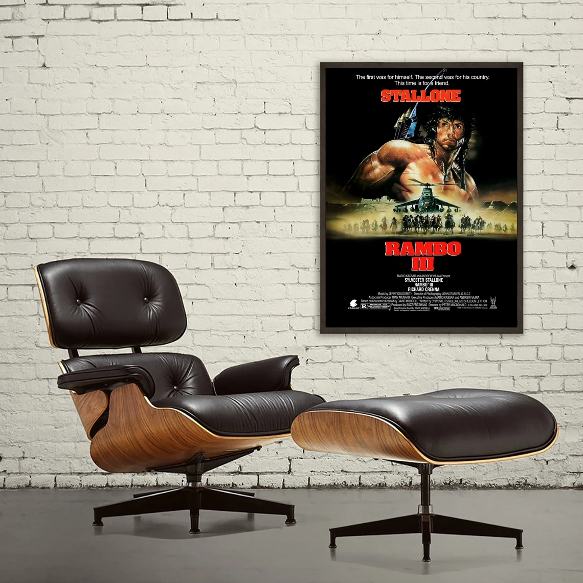 Rambo 3 Movie Poster Prints And Unframed Canvas Home Decoration Painting | &amp Calligraphy