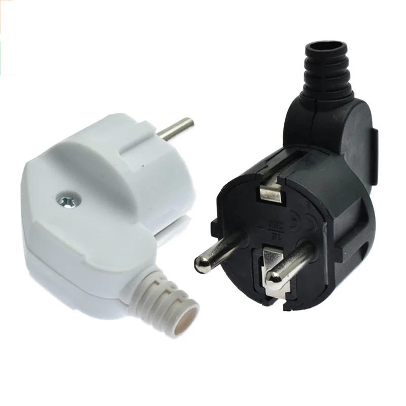 

EU Plug Adapter 16A Male Replacement Outlets Rewireable Schuko Electeical Socket Europe Euro Connector For Power Extension Cable