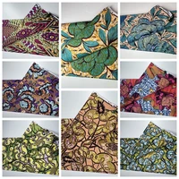 new african wax print fabric ankara kitenge pagne loincloth batik wholesale golden glitter grand 100cotton material for sew