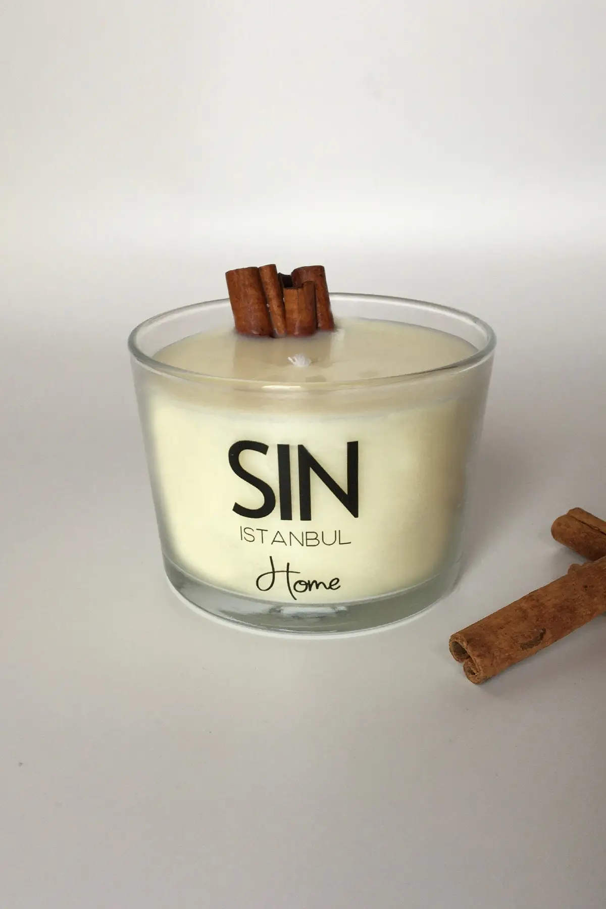 

Cinnamon Scented Soy Wax Organic And Vegetable Wax Stick Cinnamon Detaylı Decorative Handmade Candle