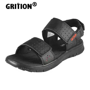 Сандалии GRITION мужские для пляжа, легкие дышащие шлепанцы, плоская подошва, Повседневные Удобные, лето 2020