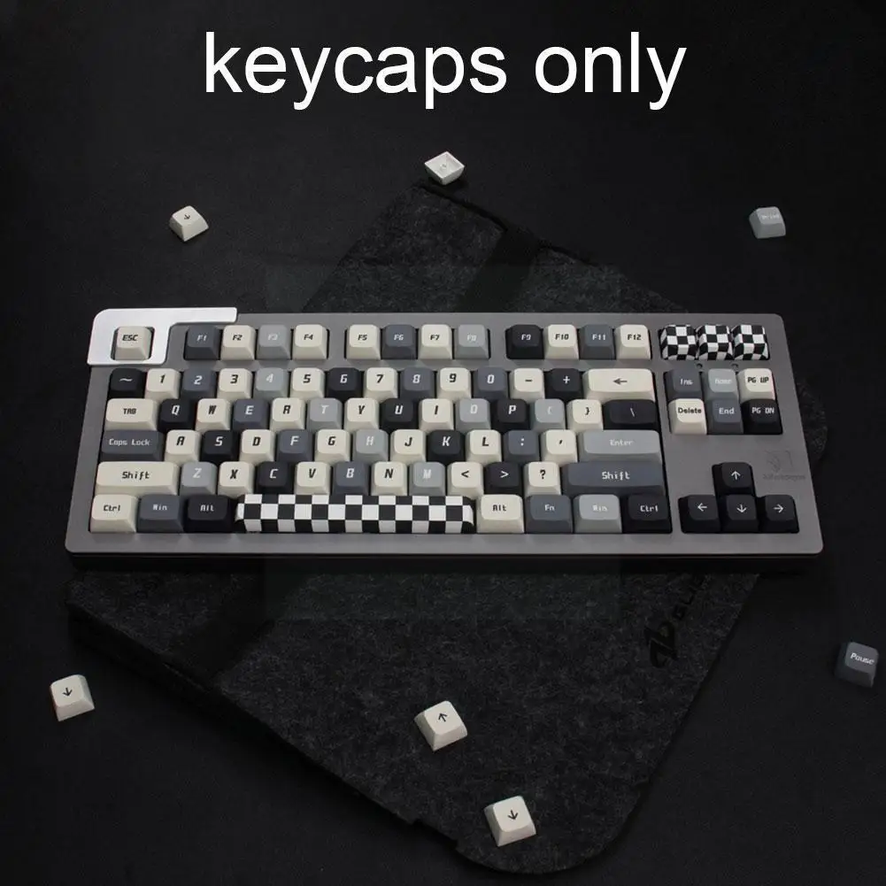 

135 Keys Colorless Keycaps Pbt Dye-sub Xda Profile Mechanical Keyboard Keycap For With 7u Space Bar 64/87/96/104 Y9a2