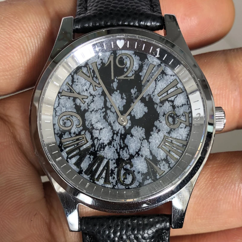 Australia Opal Gems Watches Womens Love Memorial 36mm Stainless Steel Quartz Dress Small Watch