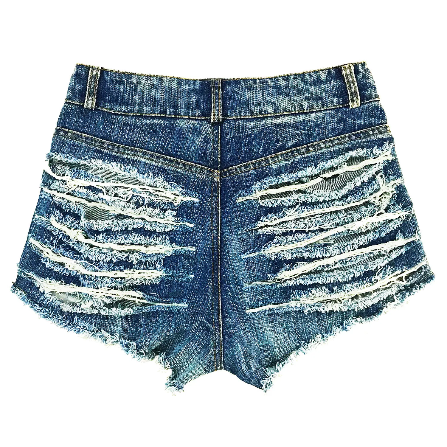 Sexy Summer Women Denim Shorts New  High Waist Ripped Hole Short Jeans Femme Mini Skinny Sexy Club DJ Dance Shorts Hot Pants