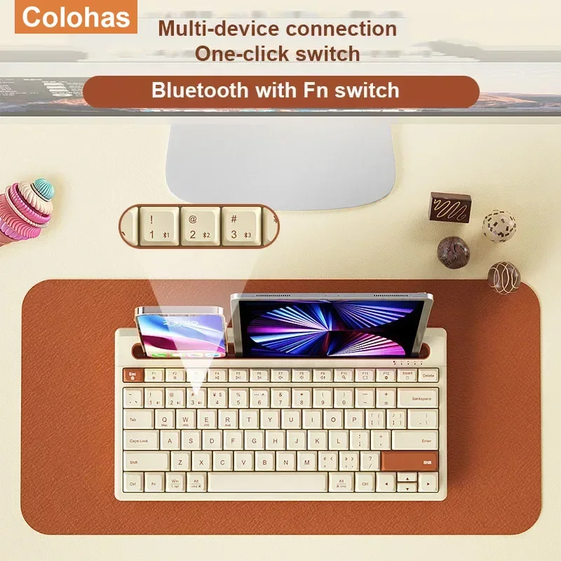 Новая беспроводная Bluetooth-клавиатура 87 клавиш три режима бесшумная