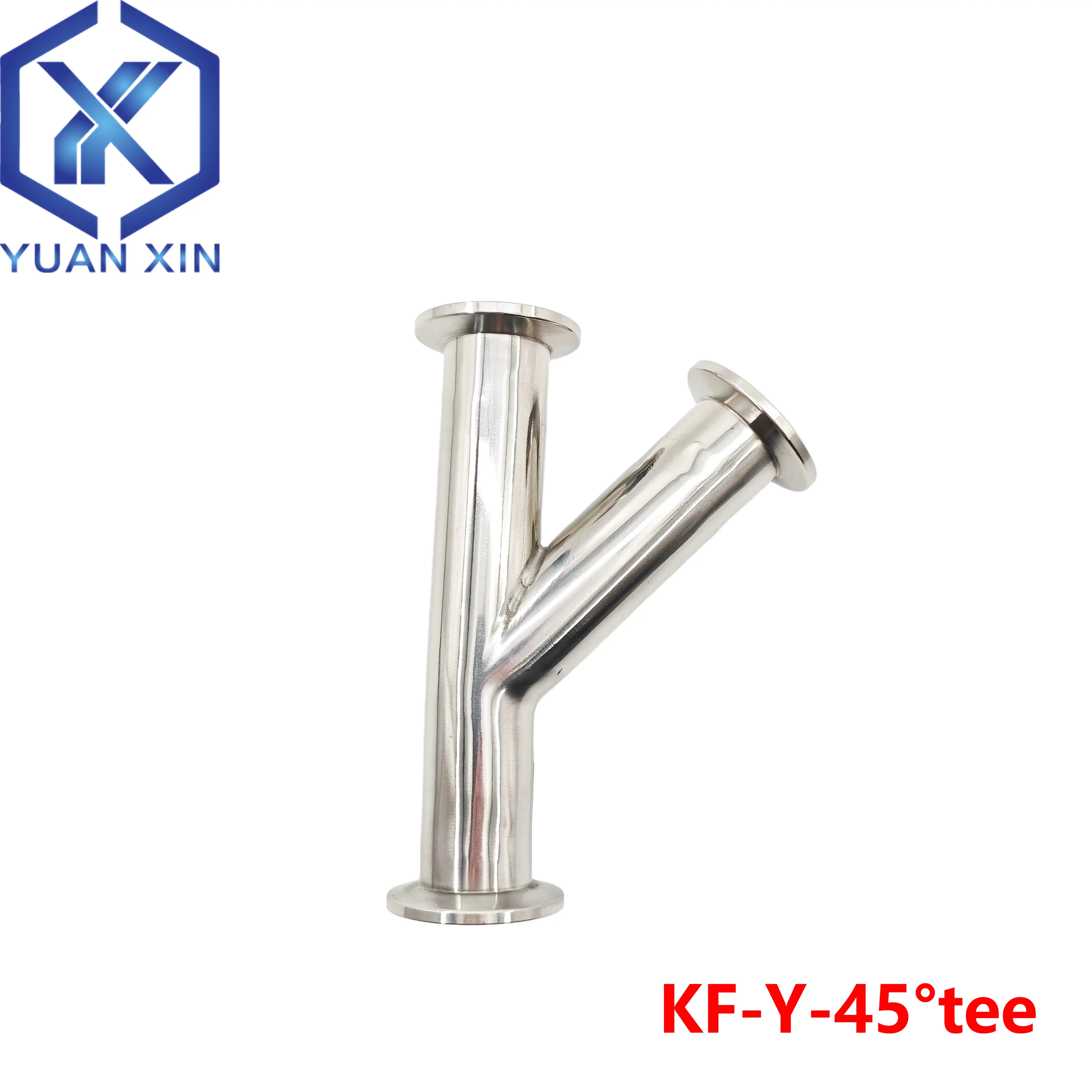 Фото Вакуумный аппарат ISO-KF 45 °   Y-образный тройник KF16 KF25 KF40 KF50 для вакуумных систем (NW) №1