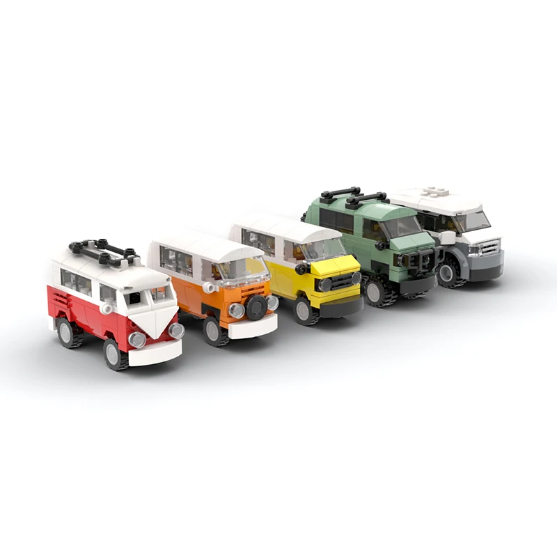 

Mini Camping Car Sports Car Racing Car Sports Model Building Blocks DIY Bricks Kids Toy Classic Super Racers