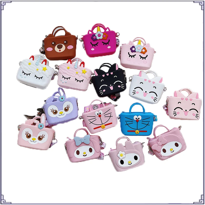 

Anime Kawaii Sanried My Melody cat unicorn cartoon cute children one-shoulder silicone messenger bag birthday christmas gift
