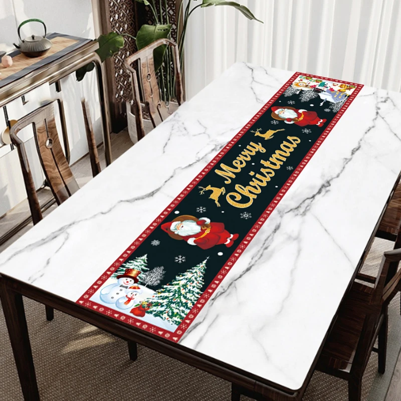 

Рождественская скатерть, льняная скатерть с флагом, Декоративная скатерть, Рождественское украшение, подарок на Новый год 2022