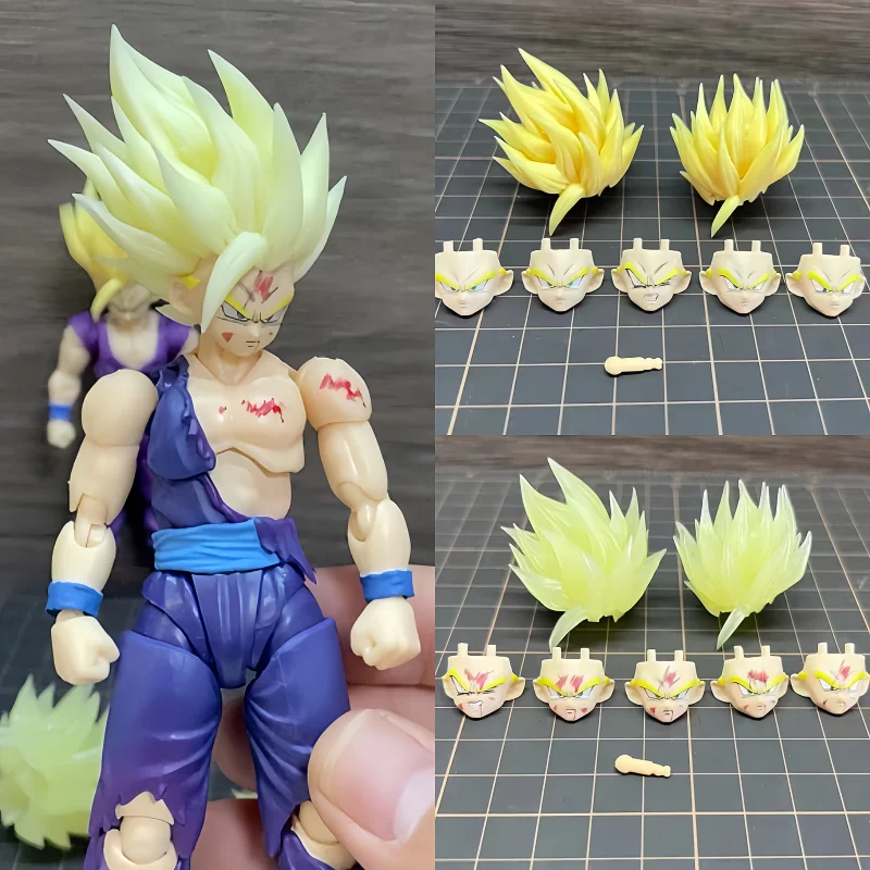 Аксессуары для экшн-фигурок Драконий жемчуг Shf Super Saiya Ssj2 Gohan модели игрушек