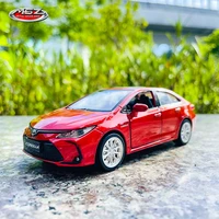msz 133 toyota corolla red car model kids toy car die casting with sound and light pull back function boy car gift