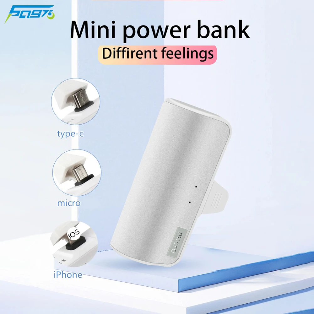 6097 Mini power banks 5000mah For iPhone 13 12 pro max 8 plus Portable Powerbank for Xiaomi external battery emergency charger