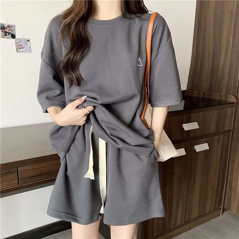 Новинка 2023 года повседневный спортивный костюм летние тонкие свободные