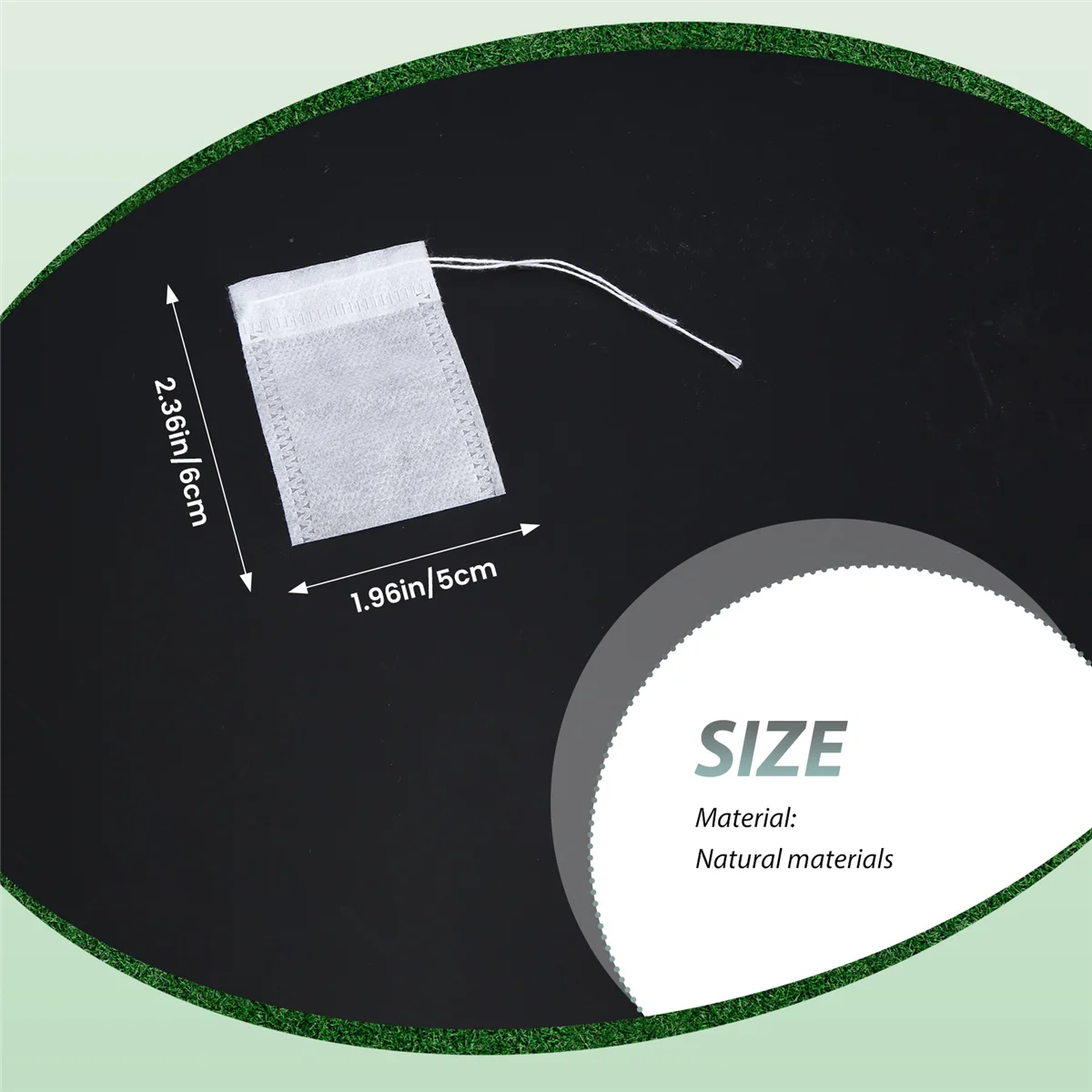 100 Pcs Disposable Empty Tea Bag String Heat Seal Filter Paper