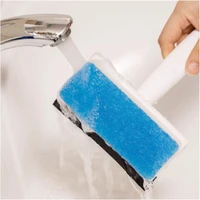 double sided glass wiper scraper window cleaning tools shower squeegee kitchen glass sponge mirror wipe cleaning brush limpieza