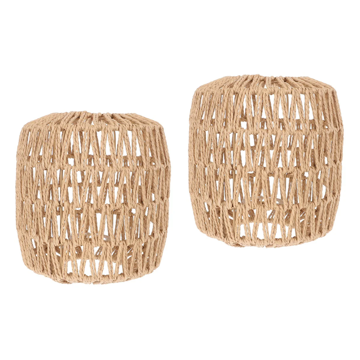 

Lamp Shade Pendant Rattan Light Lampshade Cover Chandelier Wicker Shadeswoven Ceiling Floor Lamps E27 Rustic Bubble Lighting