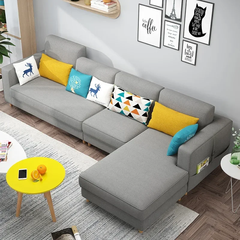 Фото Скандинавский диван Living zimmer 123bel комплект современных европейских секционных диванов для домашней гостиной L унигigen stoff sofa №4