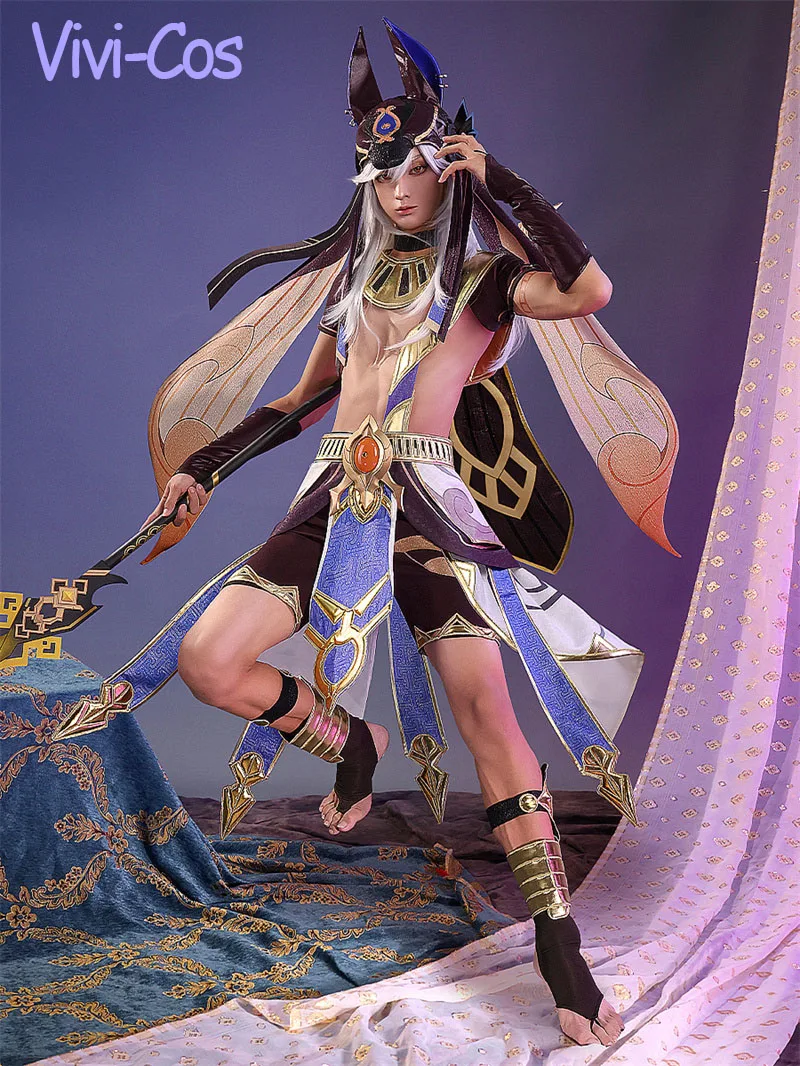 

Vivi-Cos Game Genshin Impact Cyno костюмы для косплея Великолепный Изысканный костюм для Хэллоуина Ролевые игры Новая модель