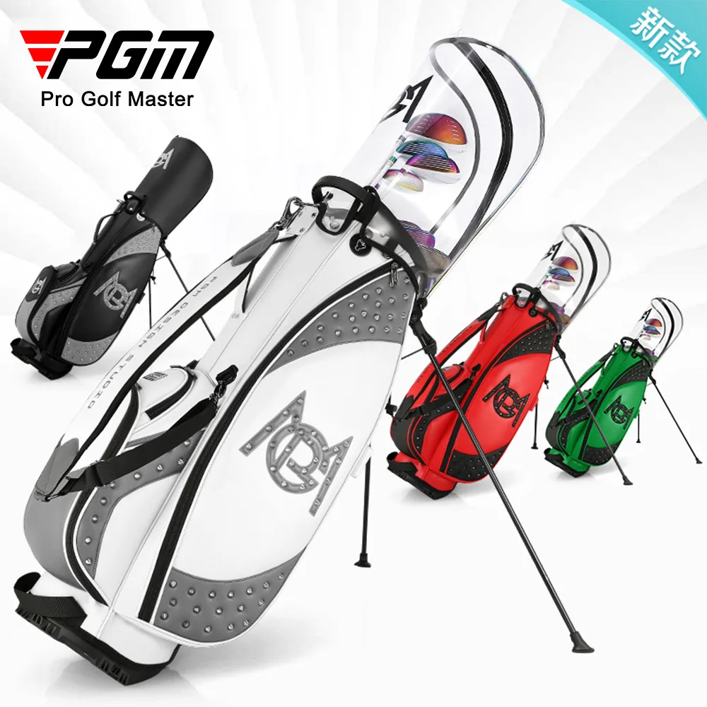 Stand Bags Ultra-light Waterproof Microfiber Leather Pack Outdoor Training Accessory Hold 14pcs Clubs 2.7kg Qb091