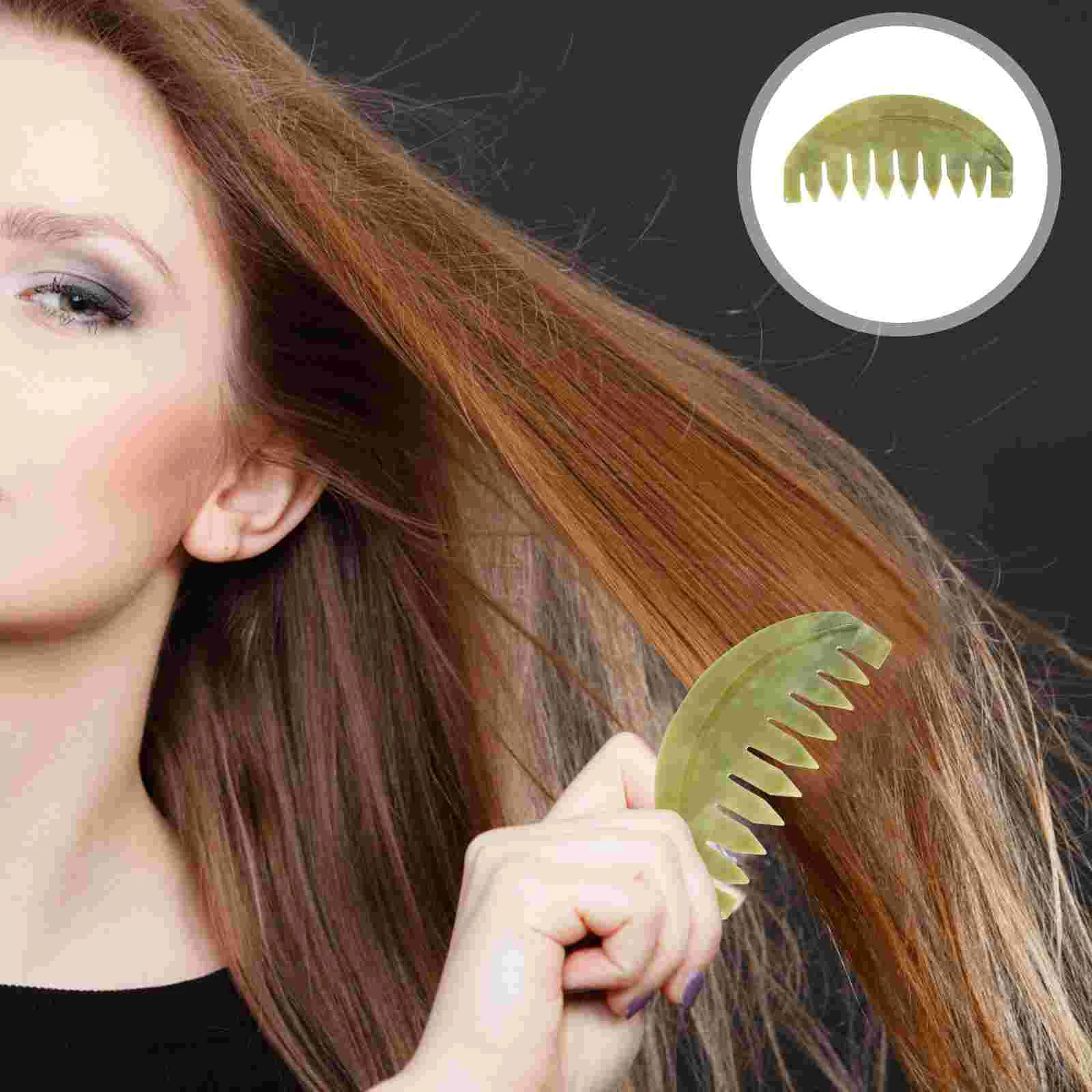 

Comb Hair Jade Scalp Massagersha Head Guawideguasha Shampoo Tools Care Combs Cutting Caring Brush Styling Static Anti