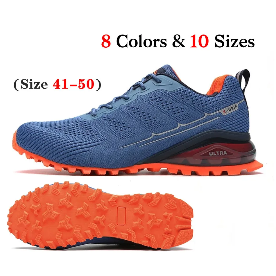 

Mijia Men's Trail Running Shoes Lightweight Trekking Sneakers Outdoor Walking Jogging Tennis Shoes Zapatillas Hombre size 45 46
