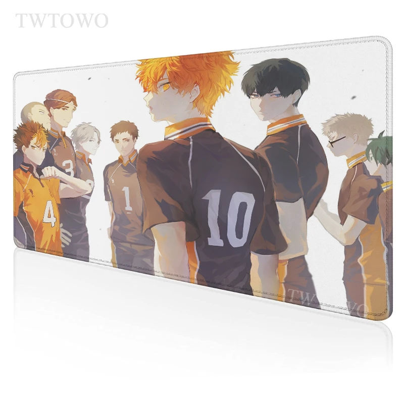 

Коврик для мыши Haikyuu в стиле аниме, игровой компьютер, новые коврики для мыши XXL, коврик для клавиатуры из натурального каучука, офисный игров...