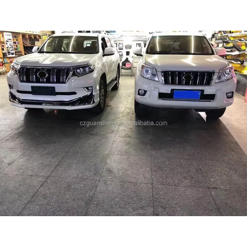 PRADO Modell Bodykit Mit Hauben Schwanz Rohren Alt Bis Neu Moto Black Carton автомобильный Außen oration ABS 1 комплект
