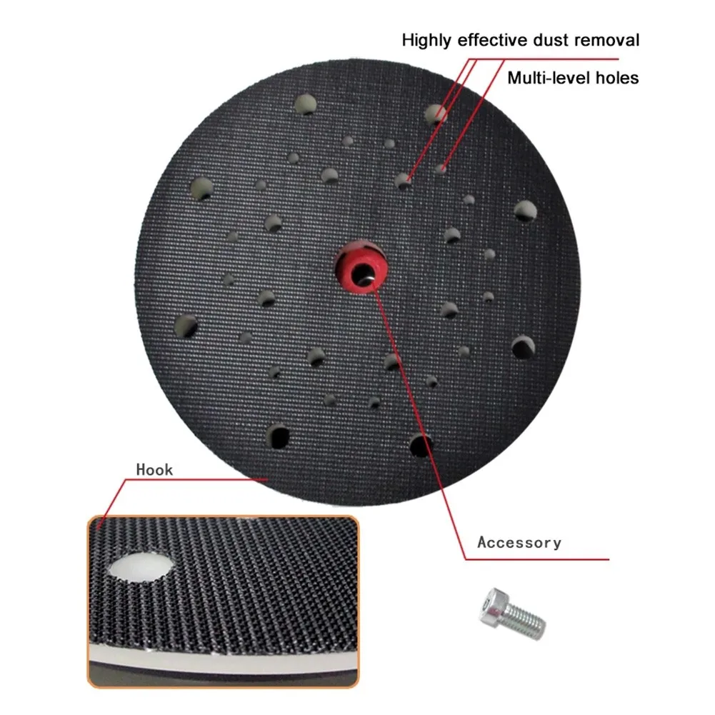 

17holes Sanding Pad Hard 150mm 6“ For Festool Sander Free M8 Thread Multi-Hole Sanding Pad Brand New High Quality