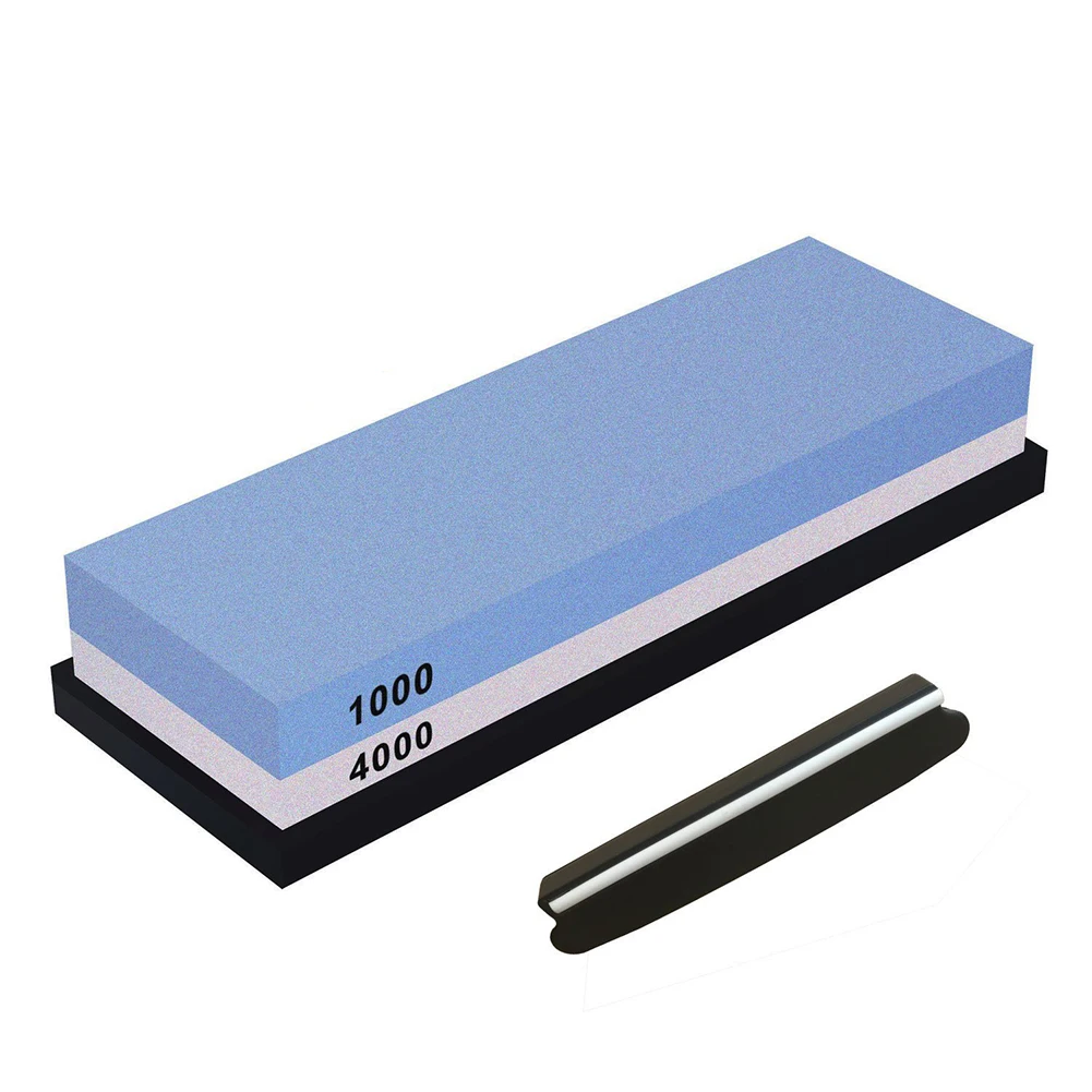 

Whetstone Double-Sided Knife Sharpening Stone Set Grit 1000/4000 Knife Sharpener Combination Waterstone Kits with Non-slip Si
