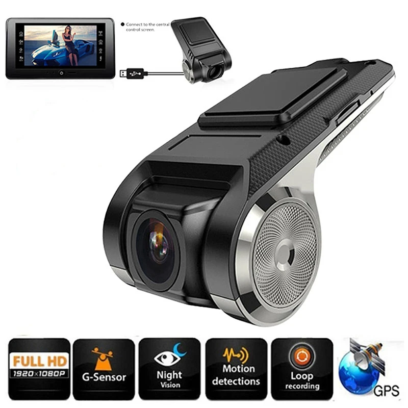 Full HD 1080P USB Автомобильный видеорегистратор для Android |