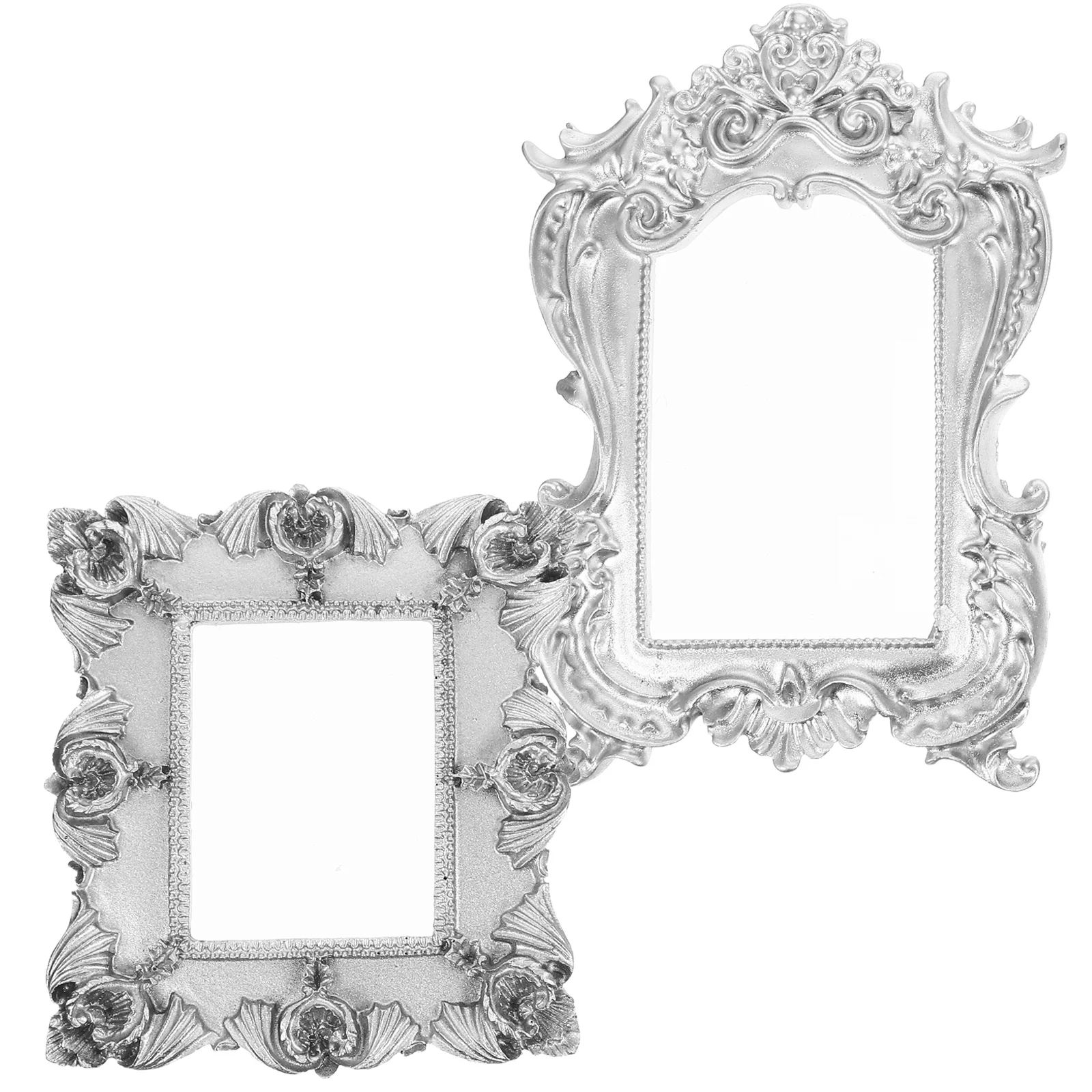 

Frame Picture Photo Resin Mini Frames Hanging Wall Display Jewelry Retro Photography Style Oval Heart Tiny Desktop