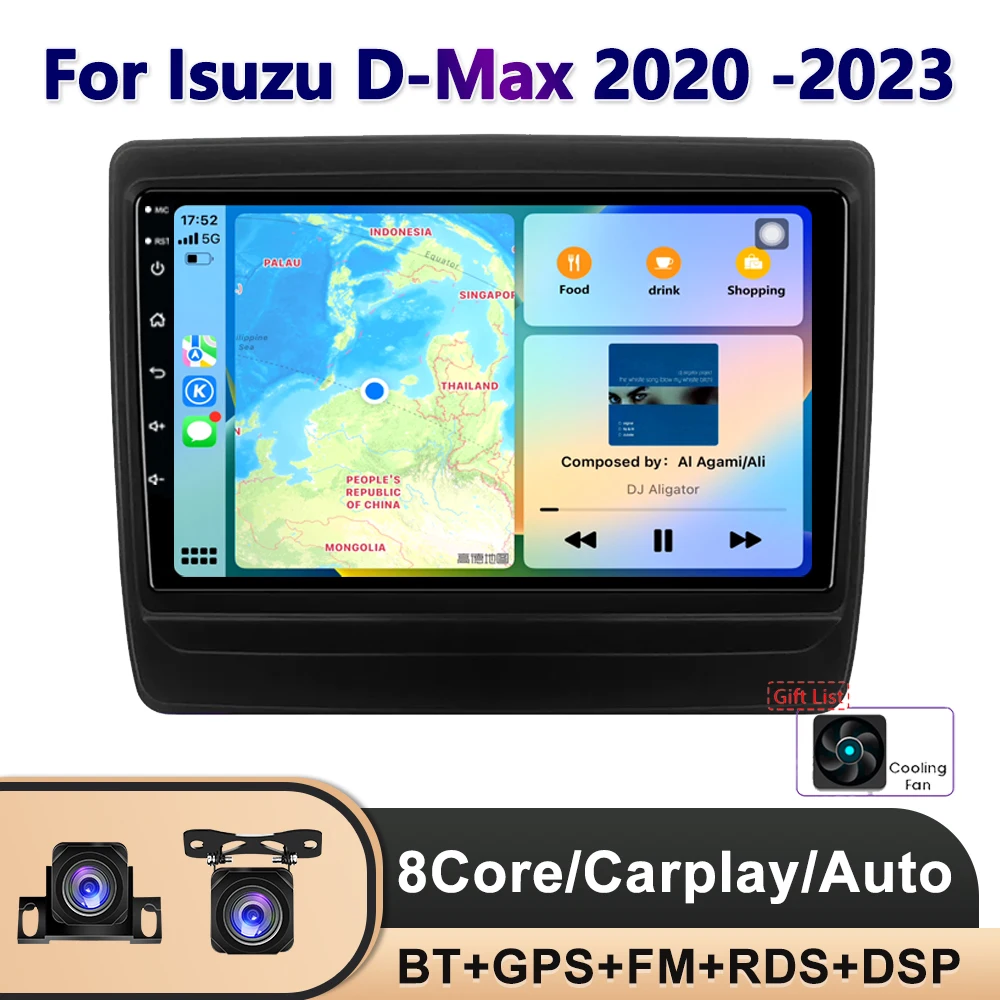 

PEERCE Android 11 Car Radio For Isuzu D-Max Dmax 2020 -2023 Multimedia 2Din 4G WIFI GPS Navigation Carplay DVD Head Unit