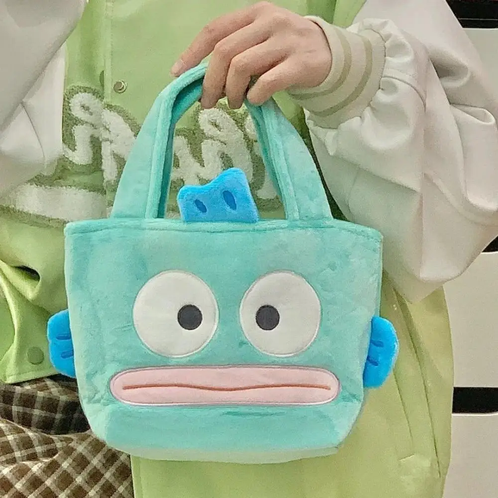 Sanrio Hangyodon вельветовая сумка из полиэстера портативная милая сумка-бенто