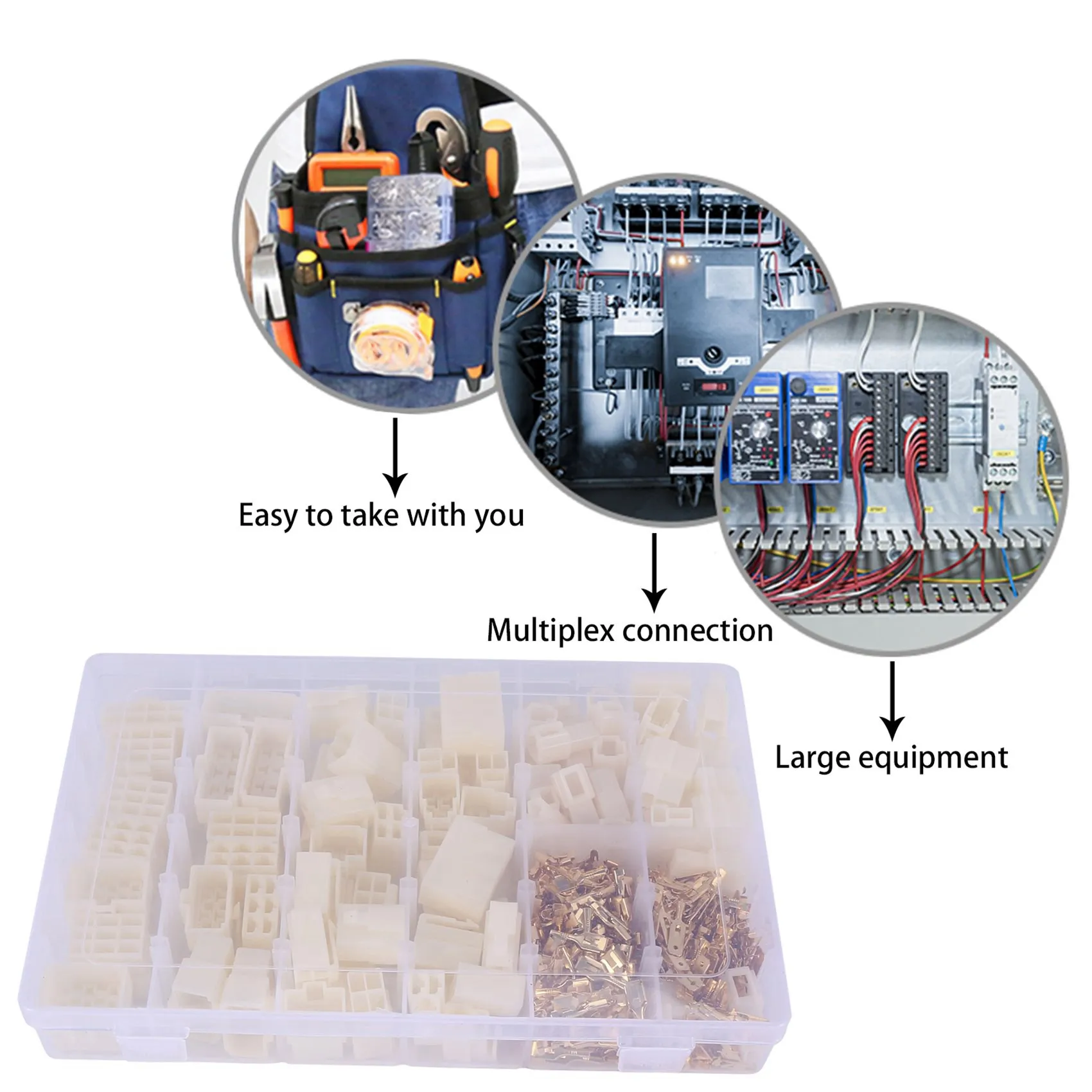 400 шт. 6 3 мм 1 2 4 8 9-контактный электрический автомобильный разъем для проводов