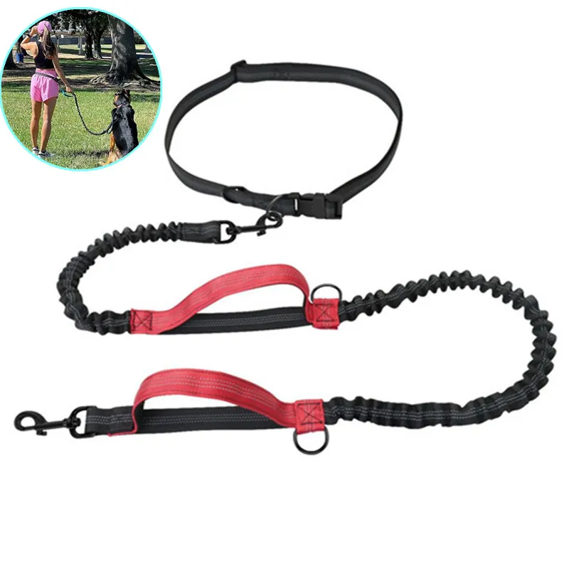 

Dog Leash Hands Free Dog Leash Retractable Double Handle Dogs Leashes Reflective Leashes for Dogs Walking Pet Walker Accessories