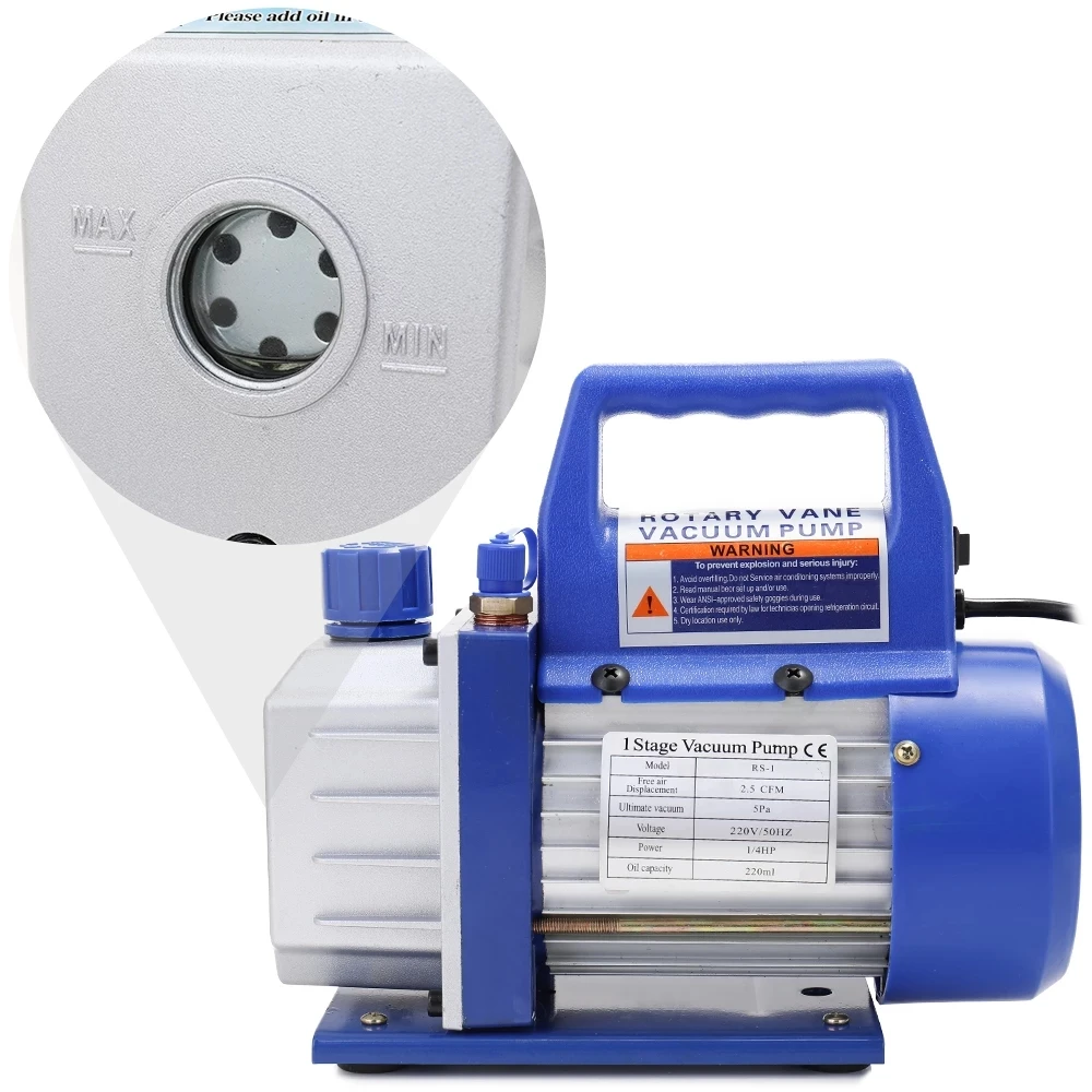 

China Rotary Vane mini single stage vacuum pump RS-1 3/2.5CFM