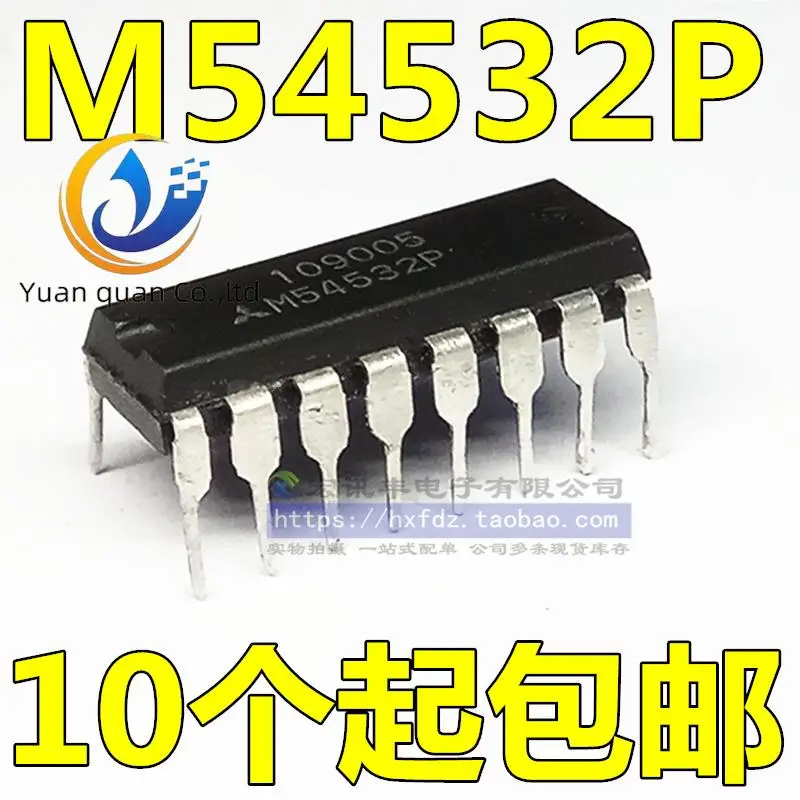 

Оригинальный Новый M54532P массив транзисторов Дарлингтона DIP-16, 30 шт.