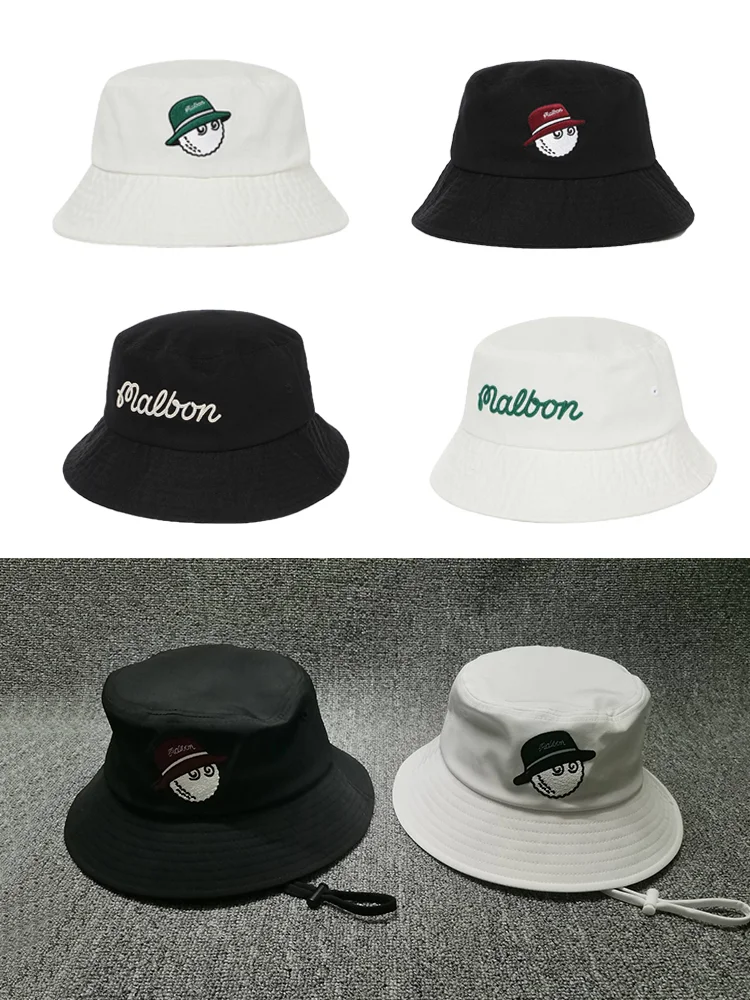 

2022 Malbon Golf Bucket Hat Men's and Women's Golf Sunshade Fisherman's Hat Baseball Hat Marbon Hat Sun Hat