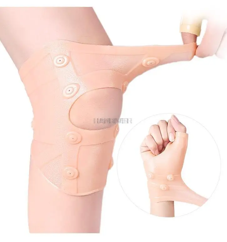 Фото Magnet protector for outdoor riding Soft high bullet protection for sprains Sports knee protector, hand protector, wristband №1